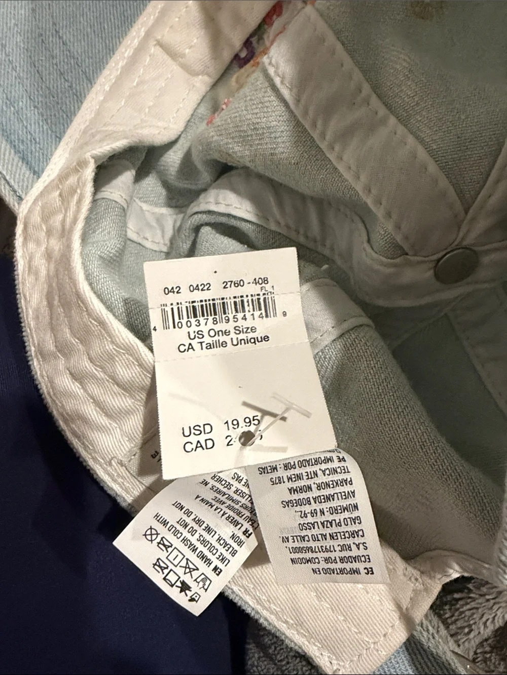 American Eagle Outfitters Light Blue 'Have A Good Day' Embroidered Cap
